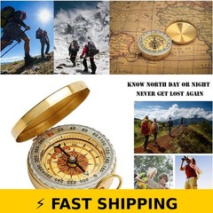 JSD Gold Metal Pocket Compass – Compact and Accurate
