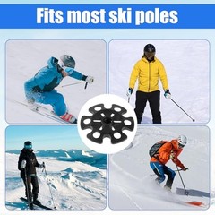 6pcs Ski Pole Baskets Replacement, Snow Baskets for Trekking Poles Walking