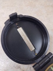 Vintage Engineer Lensatic Pocket Field Compass Black Original Box Instructions