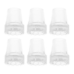 6Pcs Reusable Rubber Cane Tips for Walking Sticks Transparent Non Skid Foot Pads