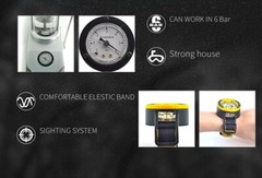 Liquid Filled Underwater Scuba Diving Navigation Orienteering Wrist Compass Pro