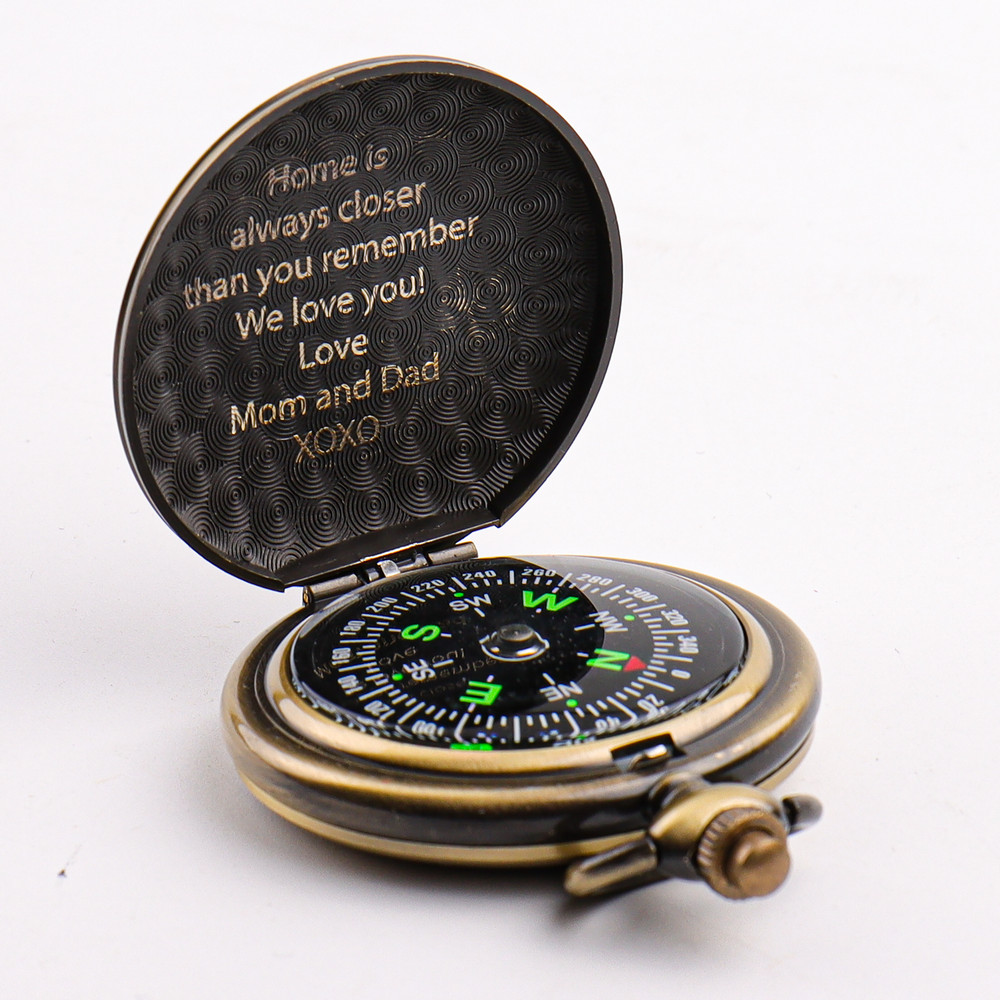 Personalized Working Compass with Custom Handwriting, Gift for Men Anniversary