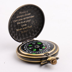 Personalized Working Compass with Custom Handwriting, Gift for Men Anniversary