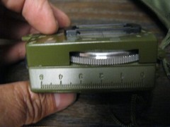 SE Military style Prismatic Sighting Compass Camouflage w/ carry pouch