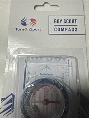 Boy Scout Hiking Compass TurnOnSport | Orienteering Compass for Kids Map Navi