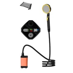 9000mAh Camping Shower with Quiet Operation and LED Display for Outdoor Use