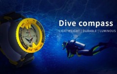 Liquid Filled Underwater Scuba Diving Navigation Orienteering Wrist Compass Pro