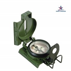 US Military Phosphorescent Lensatic Compass, Olive Drab Waterproof with Pouch