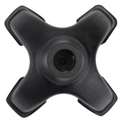 cane rubber stoppers Black Four-legged Walking Stick Rubber Tips Foot Pad for