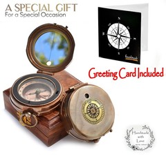Trust in The Lord Proverbs 3 56 Engraved Compass Hiking Survival Military Sig…