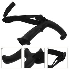 Walking Stick Handle Grip Made of with Ergonomic T Shape and Wrist Strap