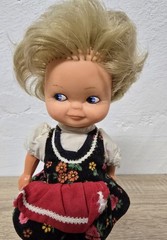 Cute Plastic Doll MMM Three-M Doll 29cm Dance Doll Clockwork Collector Vintage