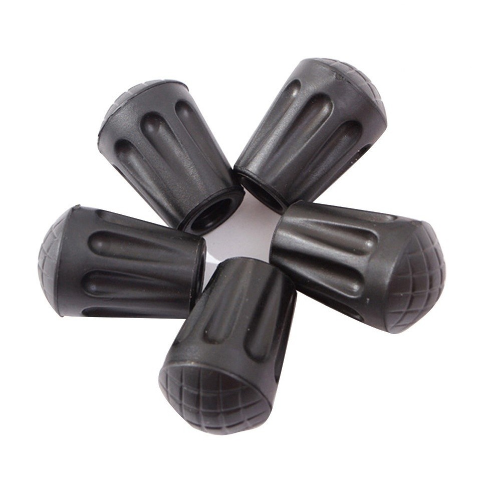 6 Pcs Walking Stick Rubber Tips Hiking Sticks End Caps Crutch for