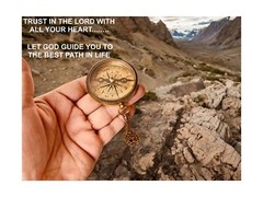 Trust in The Lord -Proverbs 3: 5-6 Quote Engraved Compass | Camping Compass I…