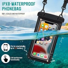 Dry Bag Waterproof Backpack for Women Men/20L Roll Top Dry Bags for 10L Black