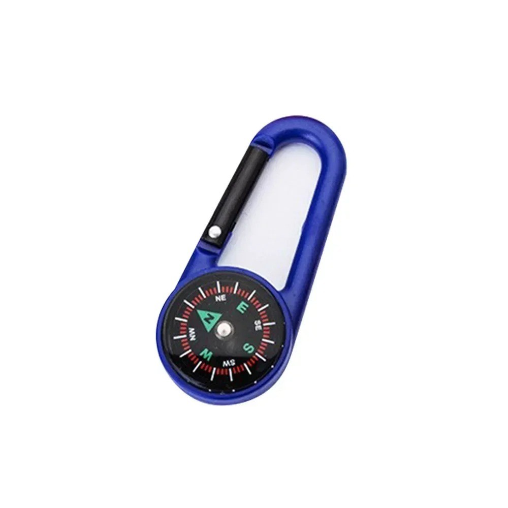 Mini Carabiner Compass Keychain for Camping Hiking Backpack Survival Tool