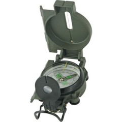 Explorer Compass OD-Green Metal Build With White Face Locking Lid Liquid-Filled