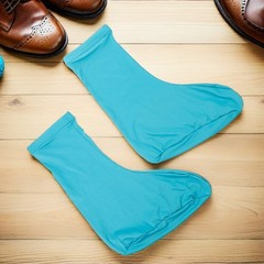 1Pair Blue Lightweight Hiking Boot Covers Elastic Waterproof Sand Protection