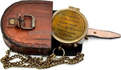 Go Confidently in The Direction of Your Dreams | Engraved Pocket Compass with