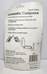Ozark Trail Lensatic Compass Liquid Filled Easy to Read open box