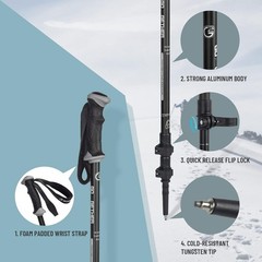 All-Terrain Hiking Poles – Suitable for Backpacking, Touring