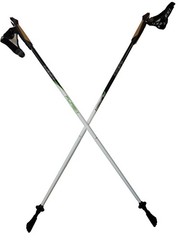 LEKI Nordic Walking Flash Carbon White/Black/Green 115cm 115 cm, White
