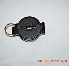 Vintage engineer lensatic compass in undamaged