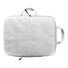 Waterproof Polyester Storage Bag Compressible Design for Packing 35x27cm Gray
