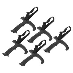 5Pcs Reusable Trekking Pole Grip Replacements Black Ergonomic Hiking Accessories
