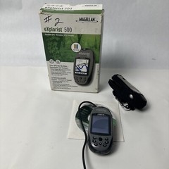Magellan eXplorist 500LE Handheld GPS Geocaching Hiking Boating boxed bundle