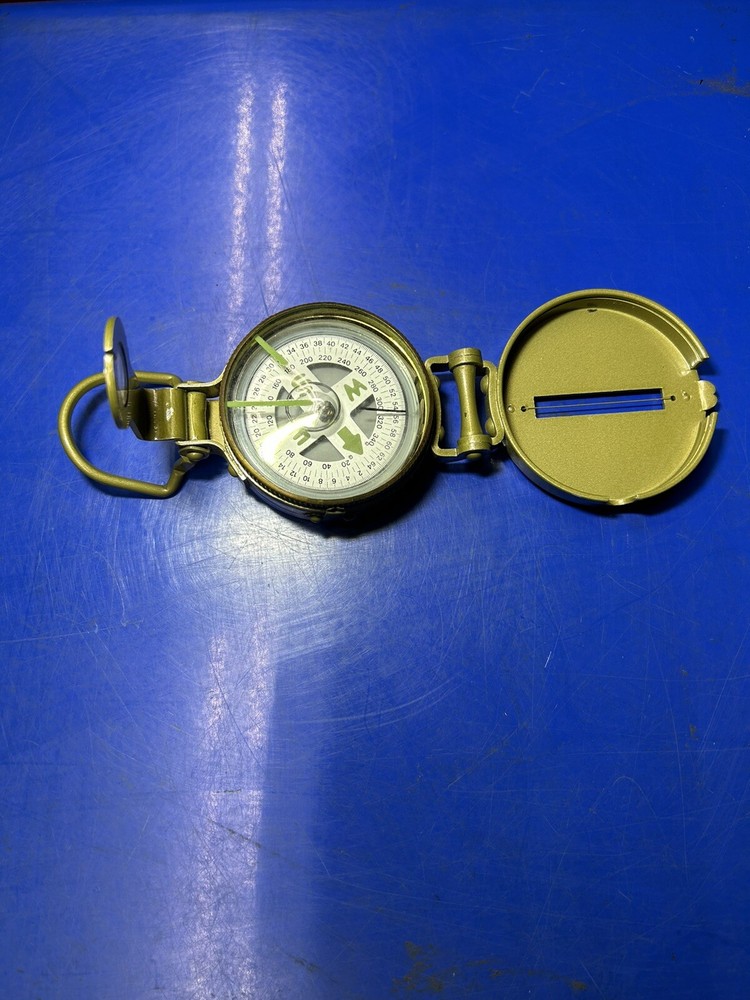 Vintage Lensatic Compass Liquid Filled Made in Japan