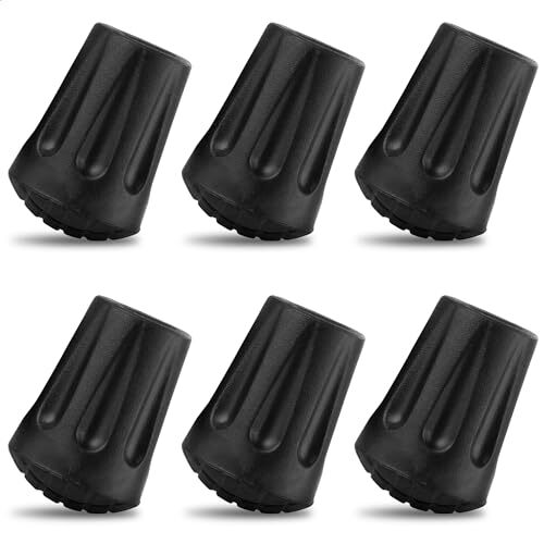 6x Puntas de goma para bastones de senderismo Puntas para bastones de trekking