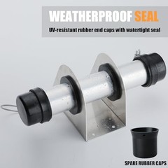 Waterproof Trailer Document Holder Aluminum Tube Trailer Registration Holder