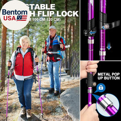 Hiking Poles Collapsible Trekking Poles – Aluminum Alloy 7075 Walking Sticks for