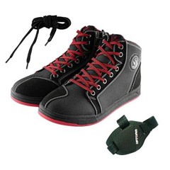 Men’s Motorcycle Boots Rider Racing Hiking Trekking Outdoor 11 Hw001 Black Red