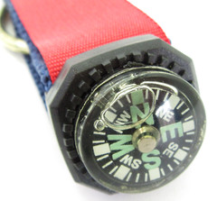 Everest Pocket Compass & Key Chain Combo Hiking Camping Vtg
