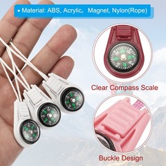 25Pcs Mini Survival Compass, Button Compass Bulk kit, Dark Green