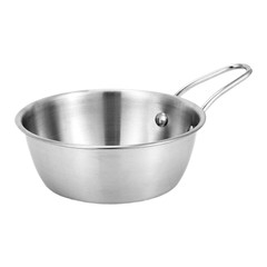 Stainless Steel Rice Wine Serving Bowl Snow Cup Lightweight 18x13x4.5cm