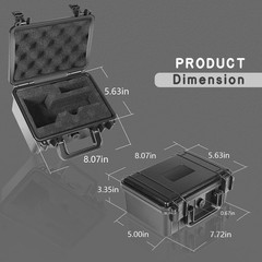 Heavy Duty Storage Case for Garmin Xero C1 Pro Chronograph, Hard Shell Carrying