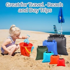6PCS Wet Dry Bag Set – Waterproof Bags for Swimming & Beach, Lightweight Water