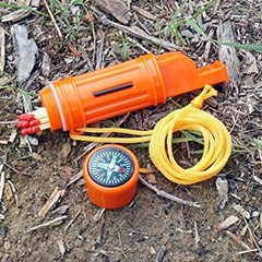 ( 50X ) 5 in 1 camping boating whistle survival safety emergency
