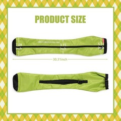 Portable Trekking Pole Carrying Bag Storage Bag Pouch With Zipper For Green