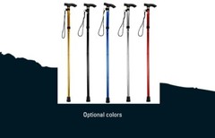 Folding Pole Hiking Cane Walking Stick Adjustable Aluminum Collapsible Travel US