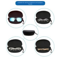 Travel Sunglasses Case Hard Shell Waterproof with Cleaning Cloth and Test Card