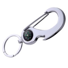 Clear Cover Survival Compasses Camping Hunting Hiking Mini Keychains Compasses