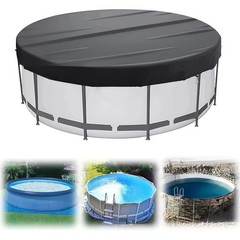 Sturdy Lightweight Pool Cover for Round Pools 4FT 6FT 8FT 10FT 12FT 15FT