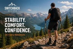 GOODE Bamboo Trekking Poles – Lightweight Adjustable Hiking Poles with Natural