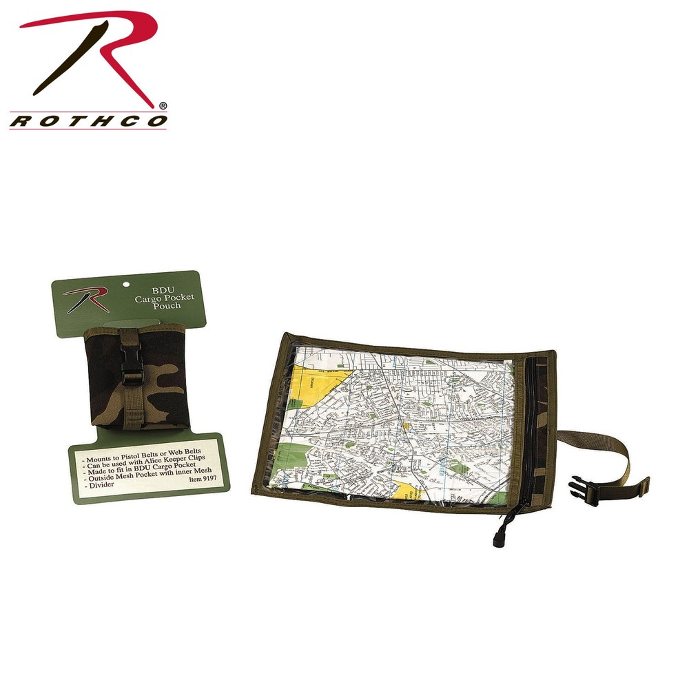 Woodland Camo Orienteering Map Case 9195