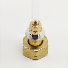 Inflating Valve for Flat Outdoor For Gas Canisters with Transparent Flow Tube