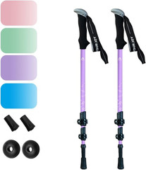 Hiking Trekking Poles for Kids, 2 Pack anti Shock, Adjustable, Collapsible Hikin